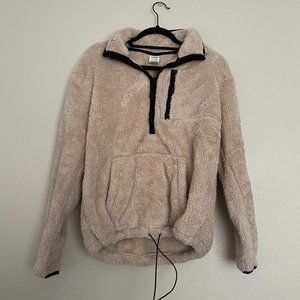 PINK Victoria's Secret Sherpa Half-Zip Pullover